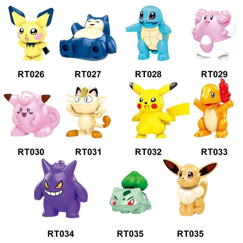 Lego Set Creator - Pokémon ประกอบของเล่นอะนิเมะ Minifigure Building Blocks ชุด