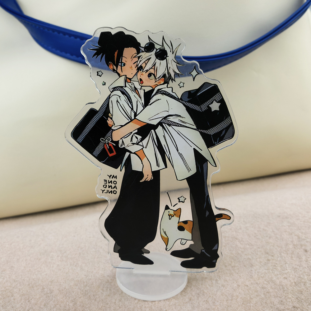Action Figure Stand - แท่นอะคริลิกสไตล์อนิเมะญี่ปุ่น จูจุตสึ ไคเซ็น ฟิกเกอร์ตกแต่ง ของเล่นตั้งโชว์สำหรับโต๊ะทำงาน ของขวัญสำหรับงานปาร์ตี้