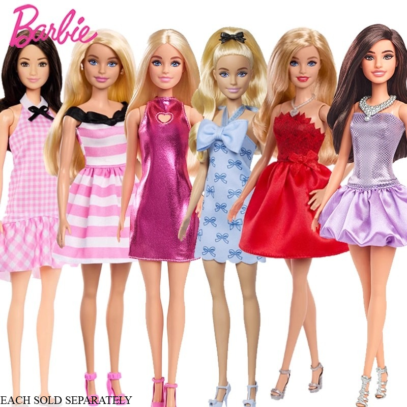 Mattel Toy Barbie - ตุ๊กตาบาร์บี้แฟชั่นนิสต้าของแท้ 100% จากแมทเทล ของเล่นแบรนด์ชั้นนำสำหรับเด็กผู้หญิง ของขวัญวันเกิดและคริสต์มาส