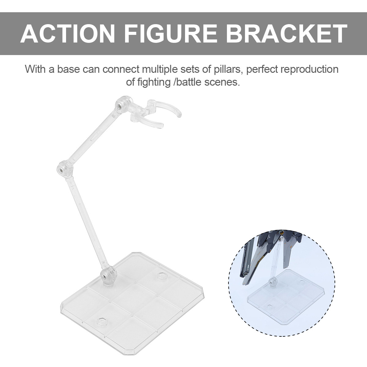 Action Figure Stand - ฐานตั้งโชว์ฟิกเกอร์แอคชั่น 5 ชิ้น แข็งแรง ทนทาน สำหรับฟิกเกอร์ขนาด